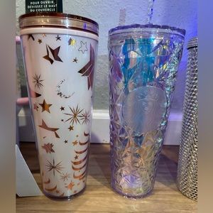 Moon and stars rose gold #Starbucks customizable tumbler. NWT